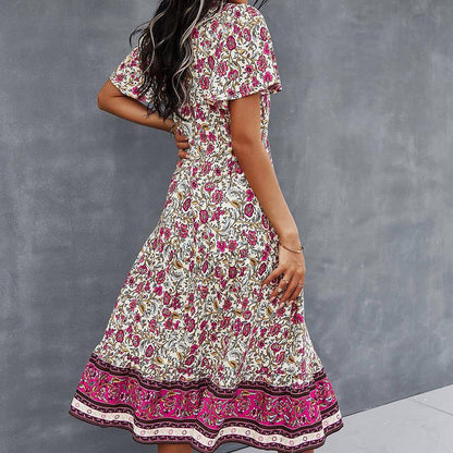 Manon™ Vestido boêmio com estampa floral
