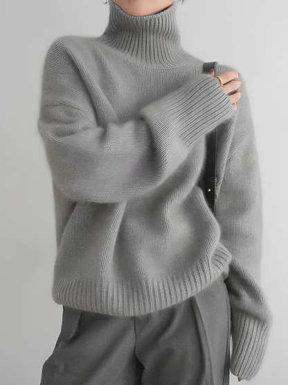 Sophia™ Suéter de cashmere com gola alta