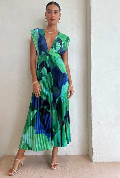 Evangelina™ Vestido Plissado
