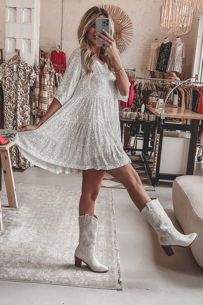 Vestido Glamouroso de Lantejoulas Antonella™
