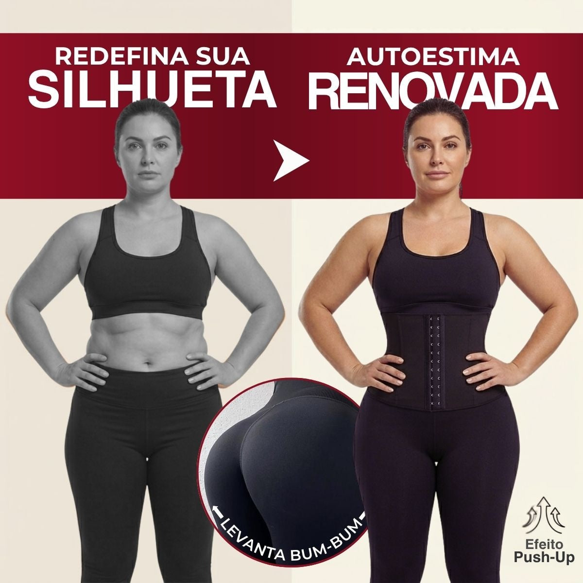 Calça Legging com Cinta Modeladora Power Fit