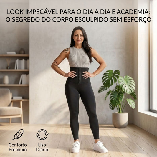 Calça Legging com Cinta Modeladora Power Fit