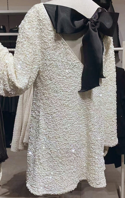 Vestido Elaiza™ Brilhante com Laço