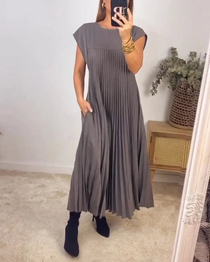 Vestido Paola™ com manga plissada