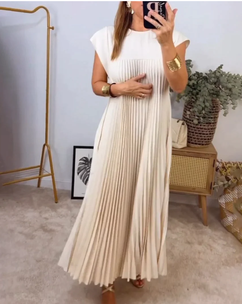 Vestido Paola™ com manga plissada