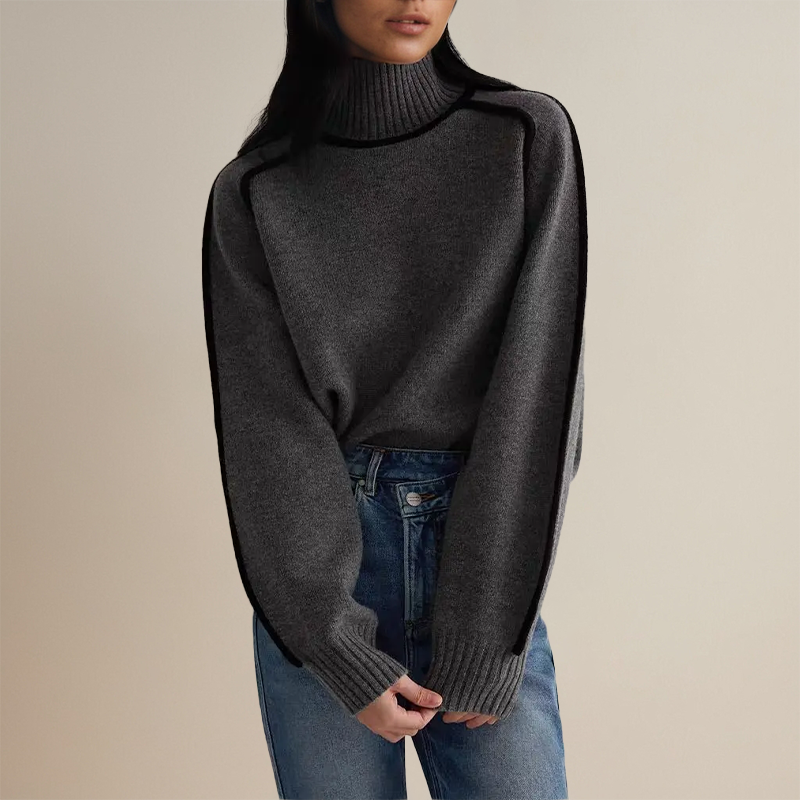 Arabélle – Suéter de Gola Alta Elegante