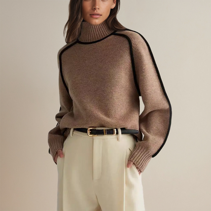 Arabélle – Suéter de Gola Alta Elegante