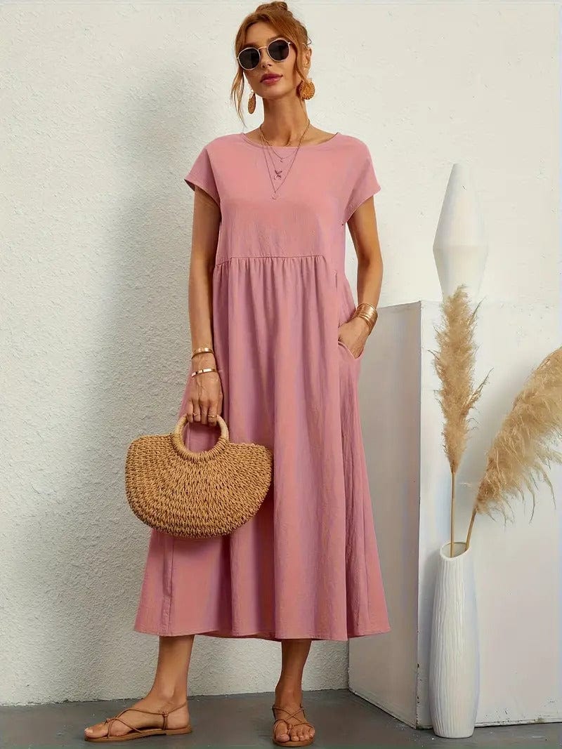 Eliza™ Vestido casual com bolsos