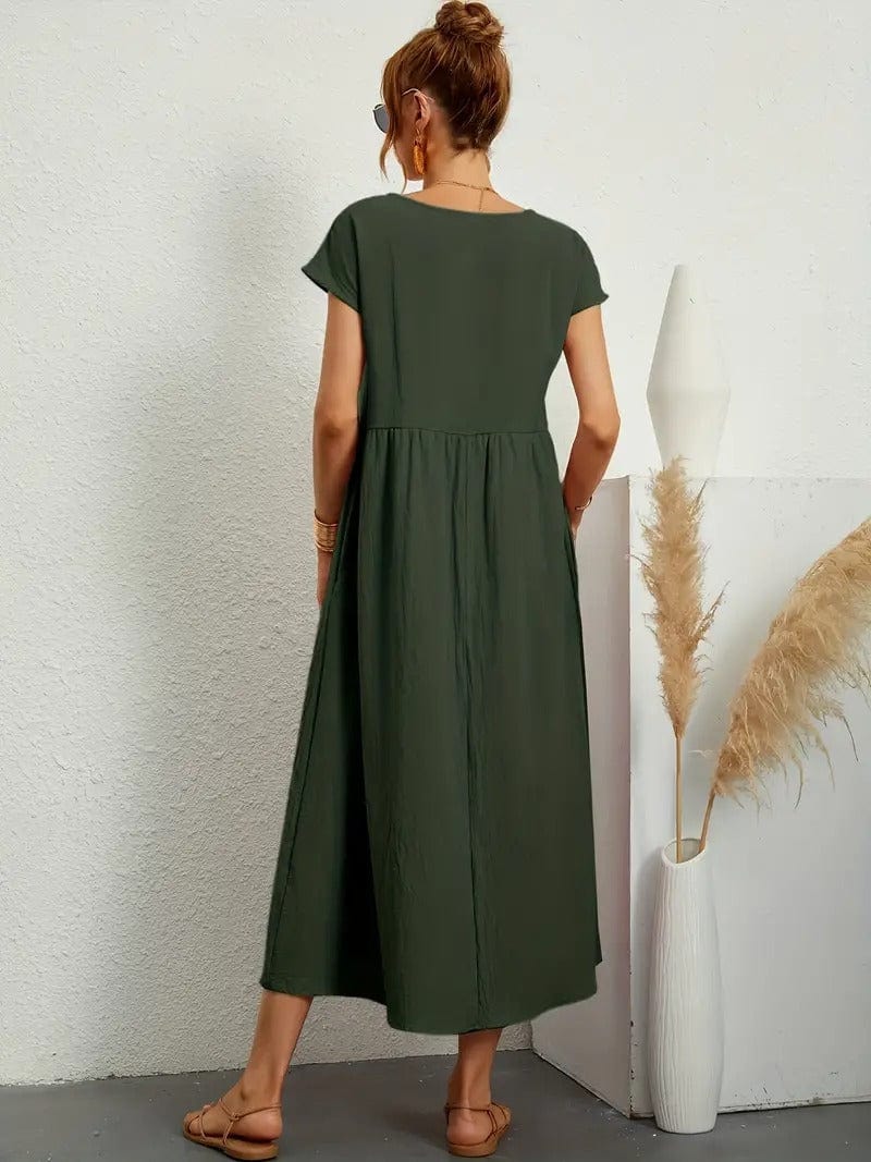 Eliza™ Vestido casual com bolsos