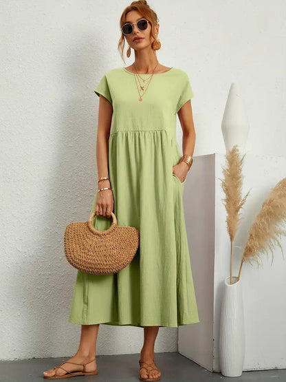 Eliza™ Vestido casual com bolsos