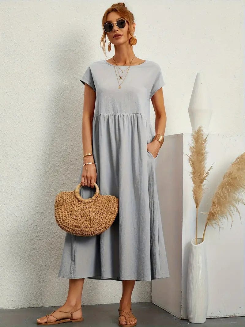 Eliza™ Vestido casual com bolsos