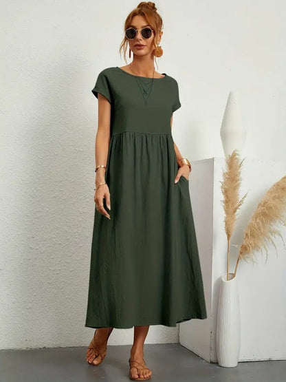 Eliza™ Vestido casual com bolsos
