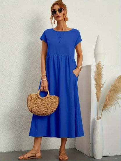 Eliza™ Vestido casual com bolsos