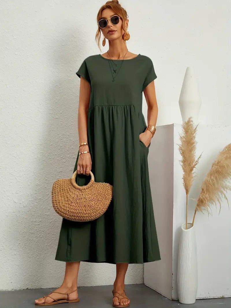 Eliza™ Vestido casual com bolsos