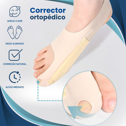 Corretor ortopédico ajustável para joanete
