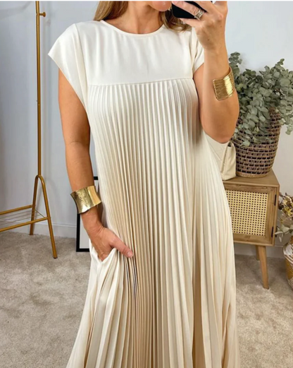 Vestido Paola™ com manga plissada