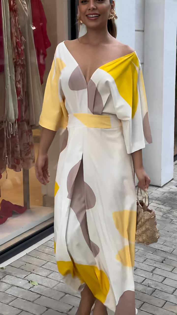 Juli™ Vestido elegante com decote em V