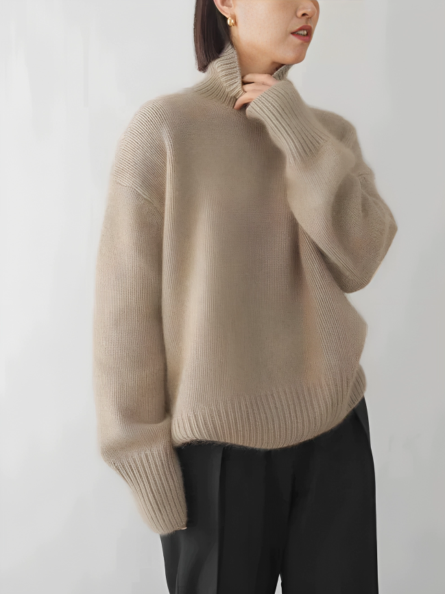 Sophia™ Suéter de cashmere com gola alta
