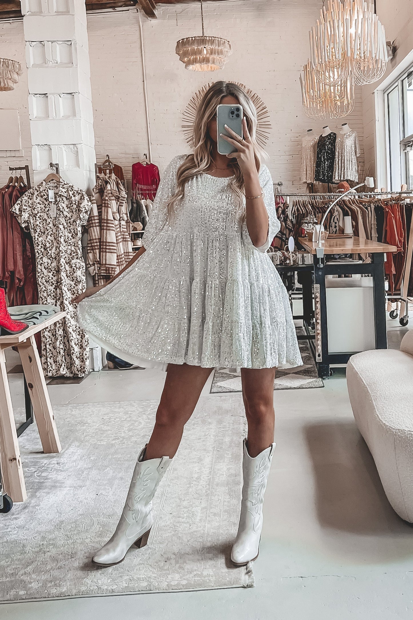 Vestido Glamouroso de Lantejoulas Antonella™