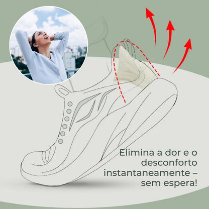 Almofadas de calcanhar ajustáveis para sapatos - 10 peças
