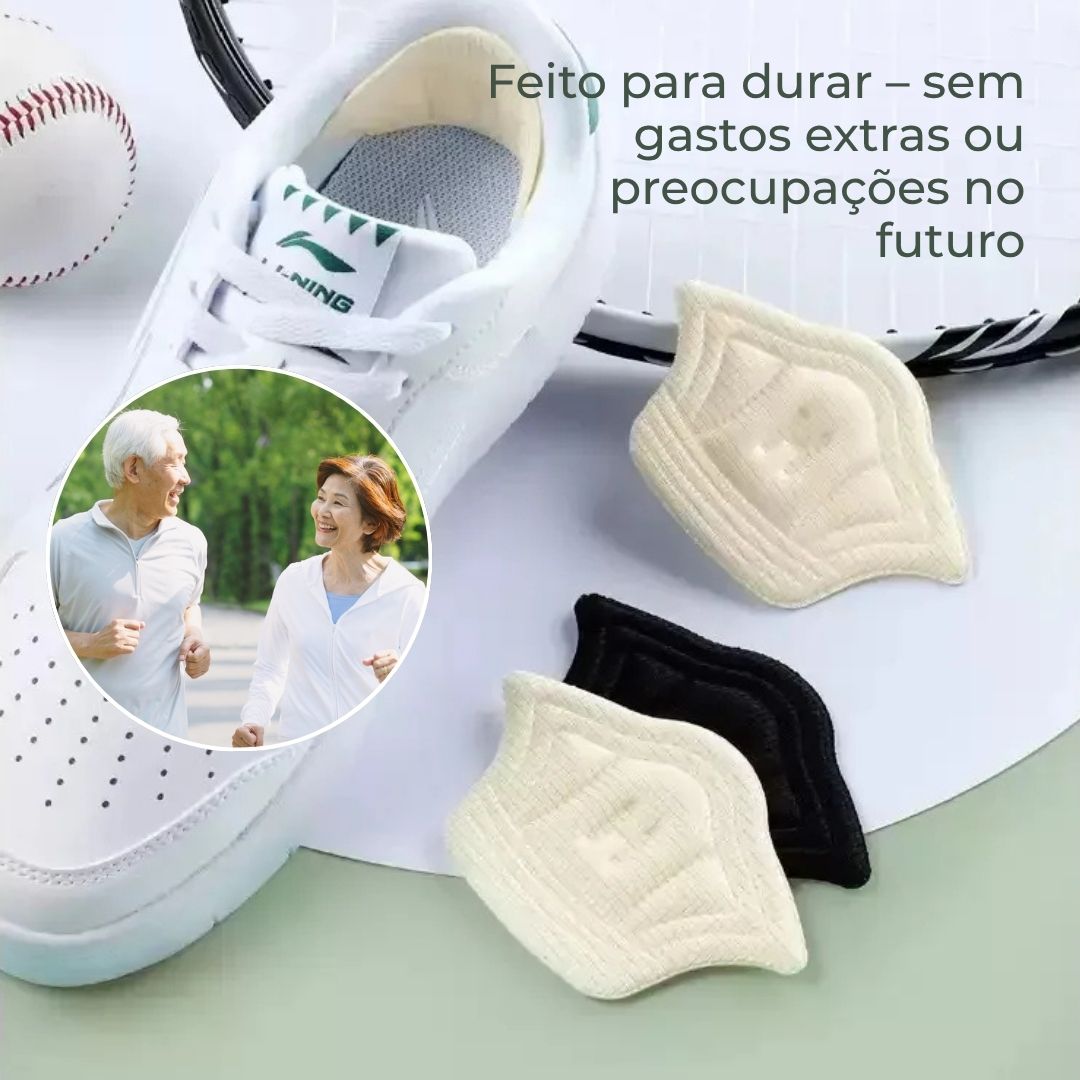 Almofadas de calcanhar ajustáveis para sapatos - 10 peças