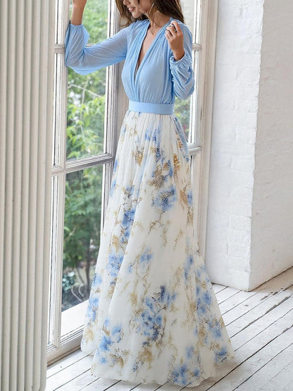 Tess™ | Vestido Longo com Estampa Floral